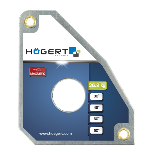 HOEGERT магнетен аголник за заварување, триаголник, 36.2Kg   HT3B660
